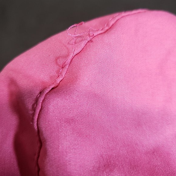 Raincoat Pink Embroidered Floral Fleece Lined Hooded Size 12m Button Up - Picture 8 of 8